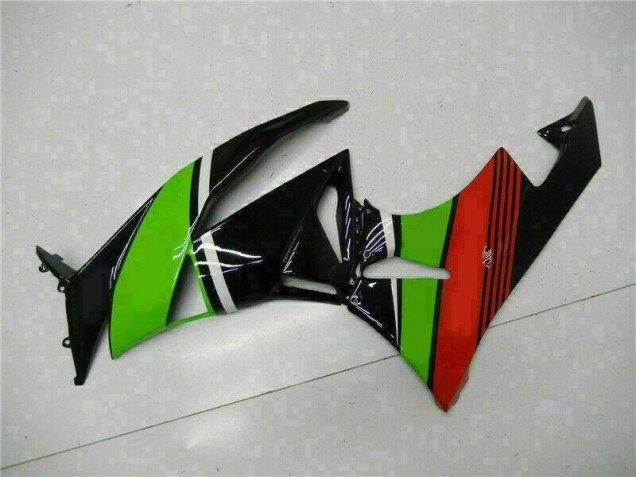 Negro Verde Roja Carenado Moto Kawasaki ZX6R 2009-2012