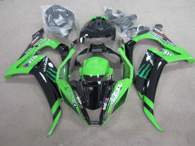 Negro Verde Touch4 Monster Carenado Moto Kawasaki ZX10R 2011-2015 Negro Verde Touch4 Monster Carenado Moto Kawasaki ZX10R 2011-2015