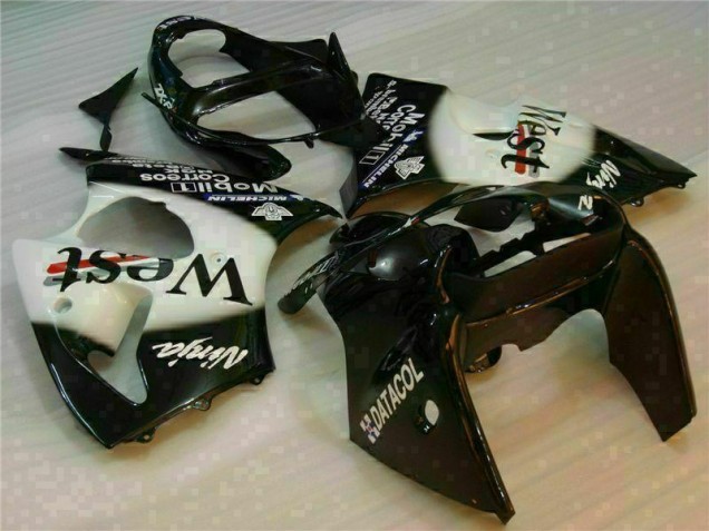 Negro West Ninja Carenado Moto Kawasaki ZX6R 2000-2002