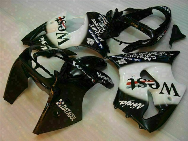 Negro West Ninja Carenado Moto Kawasaki ZX6R 2000-2002