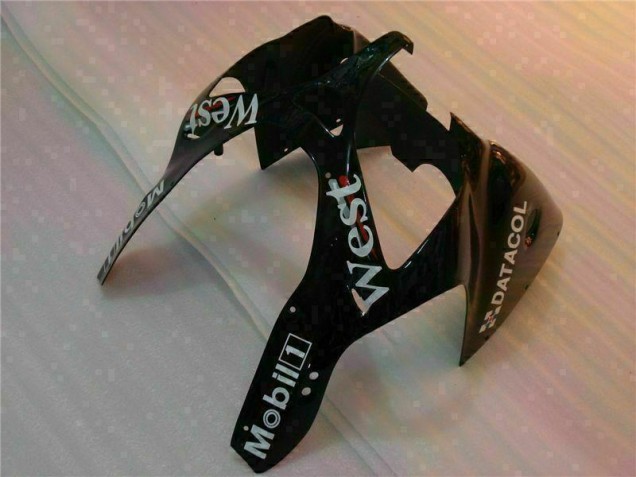Negro West Ninja Carenado Moto Kawasaki ZX6R 2000-2002