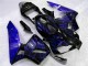 Negro con Azul Llama Carenado Moto Honda CBR 600 RR 2003-2004