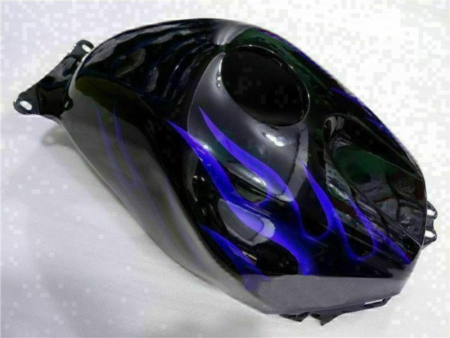 Negro con Azul Llama Carenado Moto Honda CBR 600 RR 2003-2004