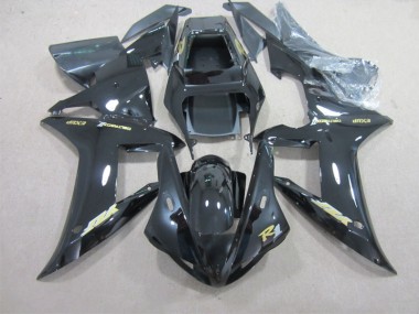 Negro con Oro Calcomanía Carenado Moto Yamaha R1 2002-2003