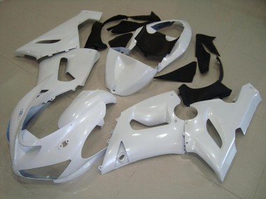Oscuro Blanco Perla Carenado Moto Kawasaki ZX6R 2005-2006