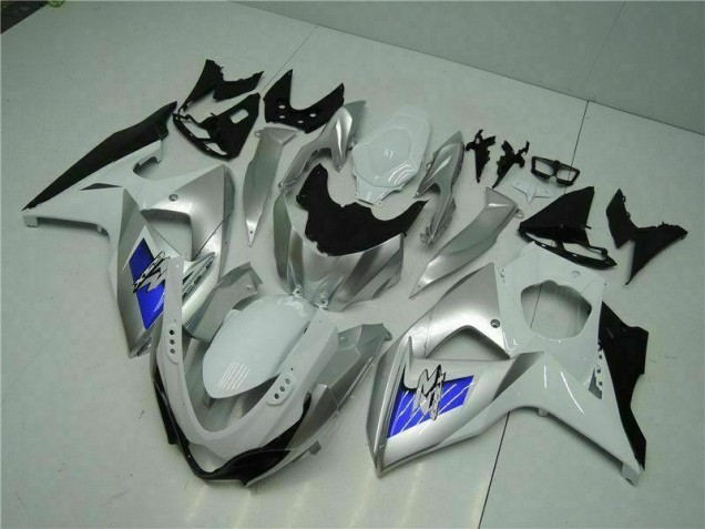 Plata Blanco Carenado Moto Suzuki GSXR 1000 K9 2009-2016 Plata Blanco Carenado Moto Suzuki GSXR 1000 K9 2009-2016