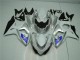 Plata Blanco Carenado Moto Suzuki GSXR 1000 K9 2009-2016 Plata Blanco Carenado Moto Suzuki GSXR 1000 K9 2009-2016