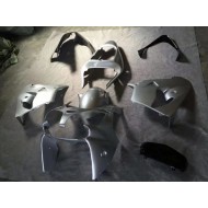 Plata Brillante Negro Kits Completo Carenado Moto Kawasaki ZX9R 2002-2003