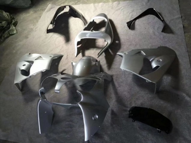 Plata Brillante Negro Kits Completo Carenado Moto Kawasaki ZX9R 2002-2003 Plata Brillante Negro Kits Completo Carenado Moto Kawasaki ZX9R 2002-2003