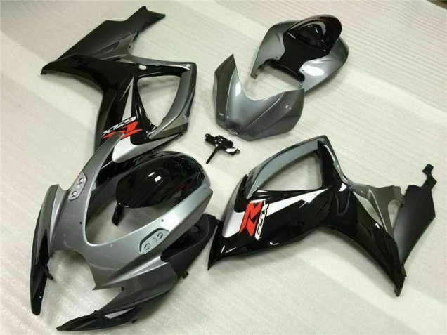 Plata Gris ABS Moto Plástico Suzuki GSXR 600 / 750 K6 2006-2007 Plata Gris ABS Moto Plástico Suzuki GSXR 600 / 750 K6 2006-2007