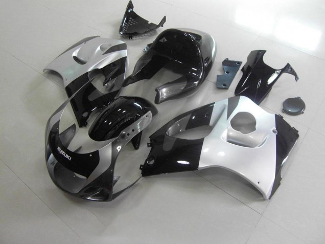 Plata Gris Sin Calcomanías Carenado Moto Suzuki GSXR 600 1996-2000 Plata Gris Sin Calcomanías Carenado Moto Suzuki GSXR 600 1996-2000