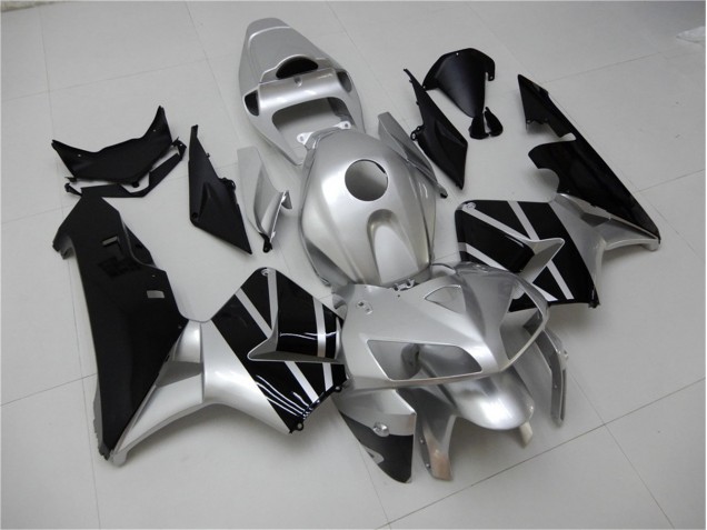 Plata Negro Carenado Moto Honda CBR 600 RR 2005-2006 Plata Negro Carenado Moto Honda CBR 600 RR 2005-2006