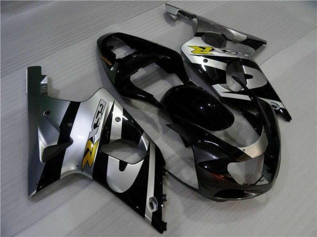 Plata Negro Carenado Moto Suzuki GSXR 1000 K1 2000-2002 Plata Negro Carenado Moto Suzuki GSXR 1000 K1 2000-2002