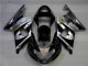 Plata Negro Carenado Moto Suzuki GSXR 1000 K1 2000-2002 Plata Negro Carenado Moto Suzuki GSXR 1000 K1 2000-2002
