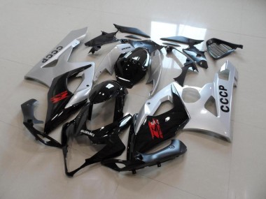 Plata Negro Carenado Moto Suzuki GSXR 1000 K5 2005-2006