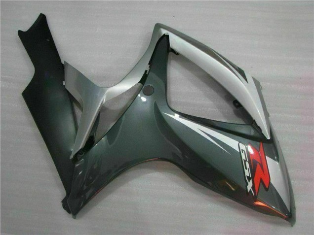 Plata Negro Carenado Moto Suzuki GSXR 600 / 750 K6 2006-2007 Plata Negro Carenado Moto Suzuki GSXR 600 / 750 K6 2006-2007