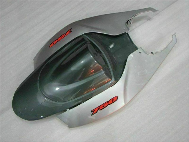 Plata Negro Carenado Moto Suzuki GSXR 600 / 750 K6 2006-2007 Plata Negro Carenado Moto Suzuki GSXR 600 / 750 K6 2006-2007
