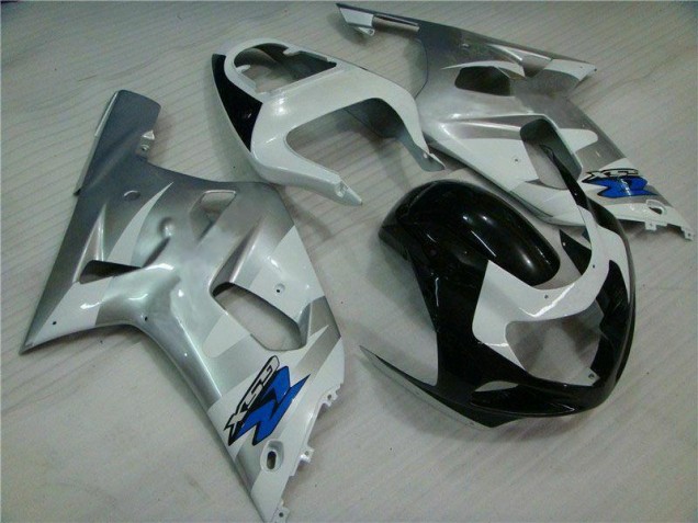 Plata Negro Carrocería Motocicletas Suzuki GSXR 600 / 750 K1 K2 K3 2001-2003 Plata Negro Carrocería Motocicletas Suzuki GSXR 600 / 750 K1 K2 K3 2001-2003