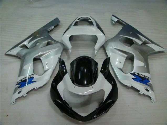 Plata Negro Carrocería Motocicletas Suzuki GSXR 600 / 750 K1 K2 K3 2001-2003 Plata Negro Carrocería Motocicletas Suzuki GSXR 600 / 750 K1 K2 K3 2001-2003