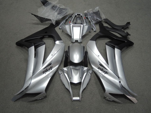 Plata Negro Ninja Carenado Moto Kawasaki ZX10R 2011-2015 Plata Negro Ninja Carenado Moto Kawasaki ZX10R 2011-2015