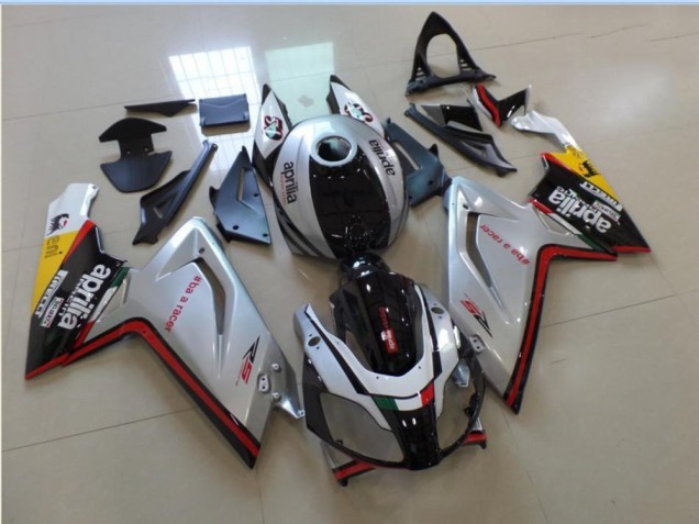 Plata Negro Rojo Carenado Moto Aprilia RS 125 2006-2011