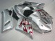 Plata Rojo Llamas Carenado Moto Kawasaki ZX6R 2005-2006