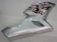Plata Rojo Llamas Carenado Moto Kawasaki ZX6R 2005-2006