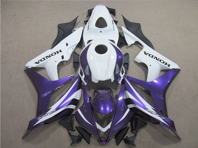 Púrpura Blanco Carenado Moto Honda CBR 600 RR 2007-2008 Púrpura Blanco Carenado Moto Honda CBR 600 RR 2007-2008