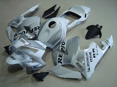 Repsol Blanco Plata Carenado Moto Honda CBR 600 RR 2003-2004