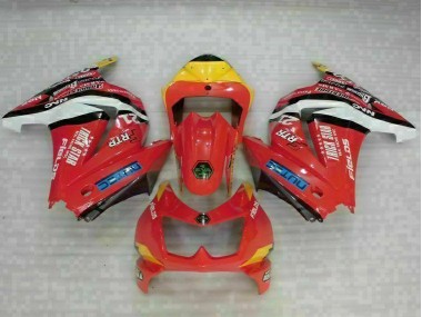 Rojo Amarillo Carenado Moto Kawasaki EX250 2008-2012