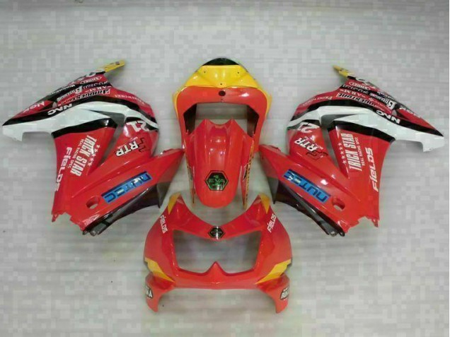 Rojo Amarillo Carenado Moto Kawasaki EX250 2008-2012