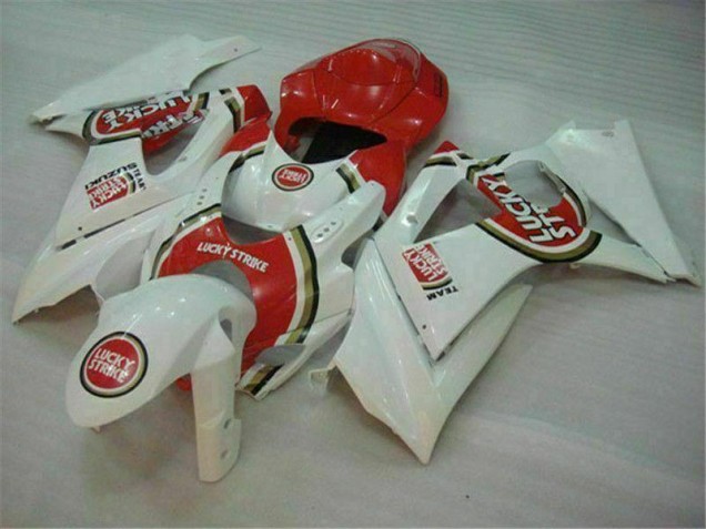Rojo Blanco ABS Moto Plástico Suzuki GSXR 1000 K7 2007-2008 Rojo Blanco ABS Moto Plástico Suzuki GSXR 1000 K7 2007-2008