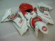 Rojo Blanco ABS Moto Plástico Suzuki GSXR 1000 K7 2007-2008 Rojo Blanco ABS Moto Plástico Suzuki GSXR 1000 K7 2007-2008