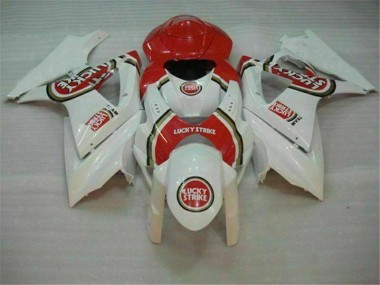Rojo Blanco ABS Moto Plástico Suzuki GSXR 1000 K7 2007-2008