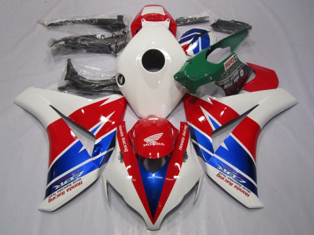 Rojo Blanco Azul Kits Completo Carenado Moto ABS Honda CBR 1000 RR 2008-2011 Rojo Blanco Azul Kits Completo Carenado Moto ABS Honda CBR 1000 RR 2008-2011