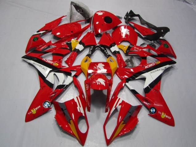 Rojo Blanco Carenado Moto BMW S1000RR 2009-2014 Rojo Blanco Carenado Moto BMW S1000RR 2009-2014