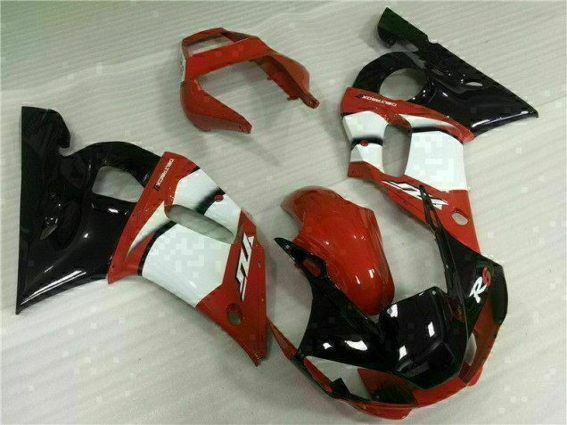 Rojo Blanco Carenado Moto Yamaha R6 1998-2002 Rojo Blanco Carenado Moto Yamaha R6 1998-2002