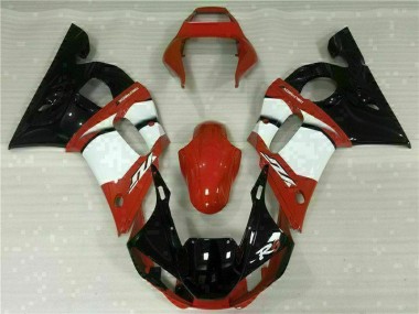 Rojo Blanco Carenado Moto Yamaha R6 1998-2002