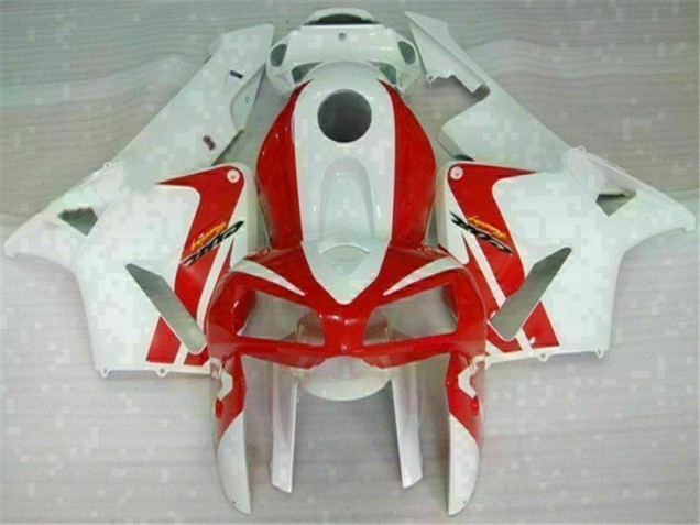 Rojo Blanco Carrocería Motocicletas Honda CBR 600 RR 2005-2006 Rojo Blanco Carrocería Motocicletas Honda CBR 600 RR 2005-2006