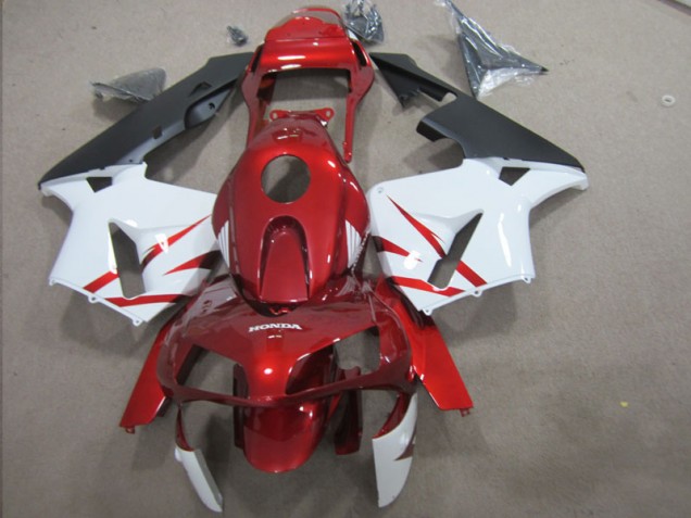 Rojo Blanco Kit Carenado Moto Honda CBR 600 RR 2003-2004 Rojo Blanco Kit Carenado Moto Honda CBR 600 RR 2003-2004