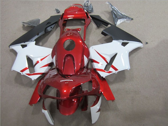 Rojo Blanco Kit Completo Carenado Moto Honda CBR 600 RR 2005-2006 Rojo Blanco Kit Completo Carenado Moto Honda CBR 600 RR 2005-2006
