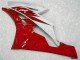 Rojo Blanco Kits Completo Carenado Moto ABS Yamaha R6 2006-2007