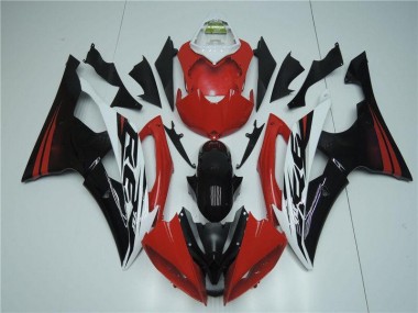 Rojo Blanco Kits Completo Carenado Moto ABS Yamaha R6 2008-2016