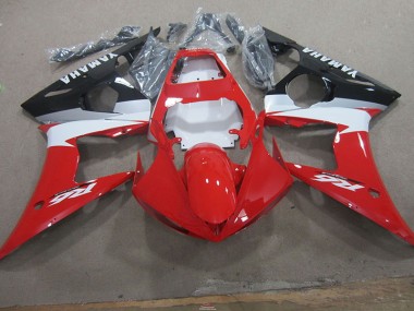 Rojo Blanco Kits Completo Carenado Moto Yamaha R6 2003-2005