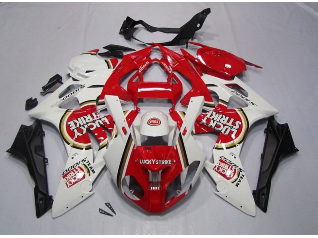 Rojo Blanco Lucky Strike Carenado Moto BMW S1000RR 2009-2014 Rojo Blanco Lucky Strike Carenado Moto BMW S1000RR 2009-2014