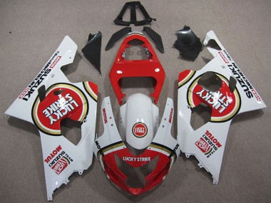 Rojo Blanco Lucky Strike Motul Carenado Moto Suzuki GSXR 600 K4 2004-2005