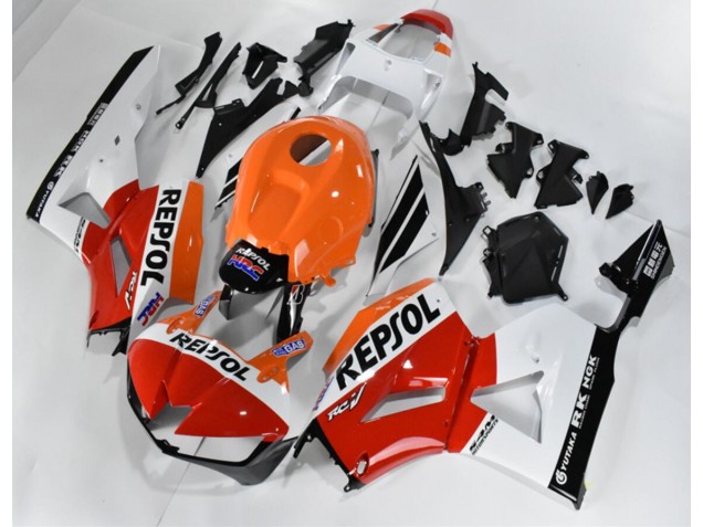 Rojo Blanco Naranja Repsol Carenado Moto Honda CBR 600 RR 2013-2021 Rojo Blanco Naranja Repsol Carenado Moto Honda CBR 600 RR 2013-2021
