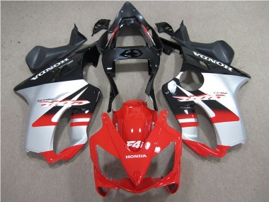 Rojo Blanco Negro Carenado Moto Honda CBR 600 F4i 2001-2003