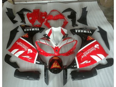 Rojo Blanco & Negro Graphic Carenado Moto Yamaha R1 2012-2014