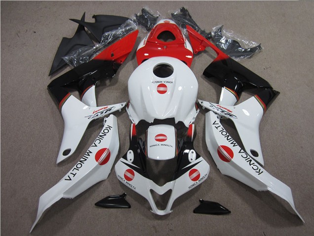 Rojo Blanco Negro Konica Minolta Carenado Moto Honda CBR 600 RR 2007-2008